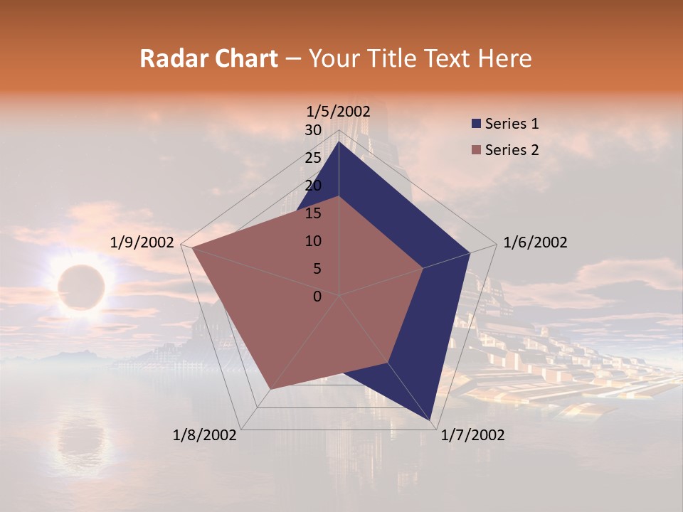 Illustration World Rise PowerPoint Template
