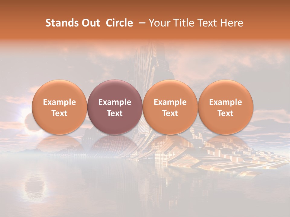 Illustration World Rise PowerPoint Template