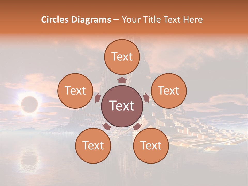 Illustration World Rise PowerPoint Template