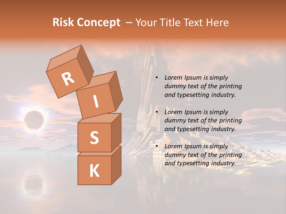 Illustration World Rise PowerPoint Template