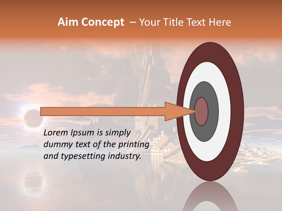 Illustration World Rise PowerPoint Template