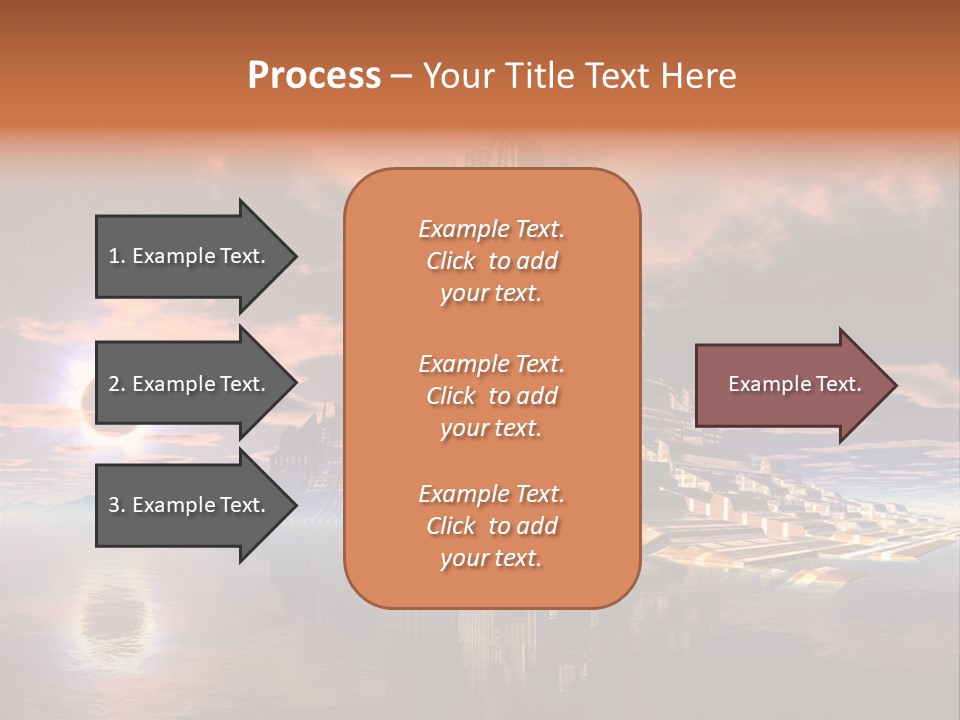 Illustration World Rise PowerPoint Template