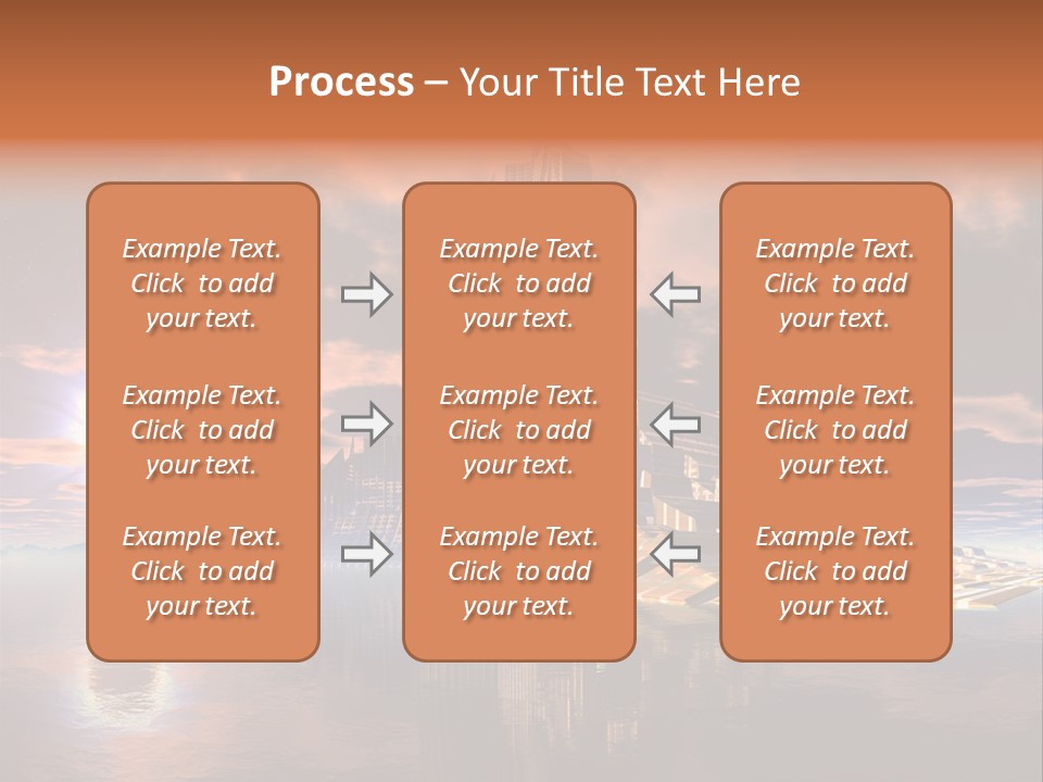 Illustration World Rise PowerPoint Template