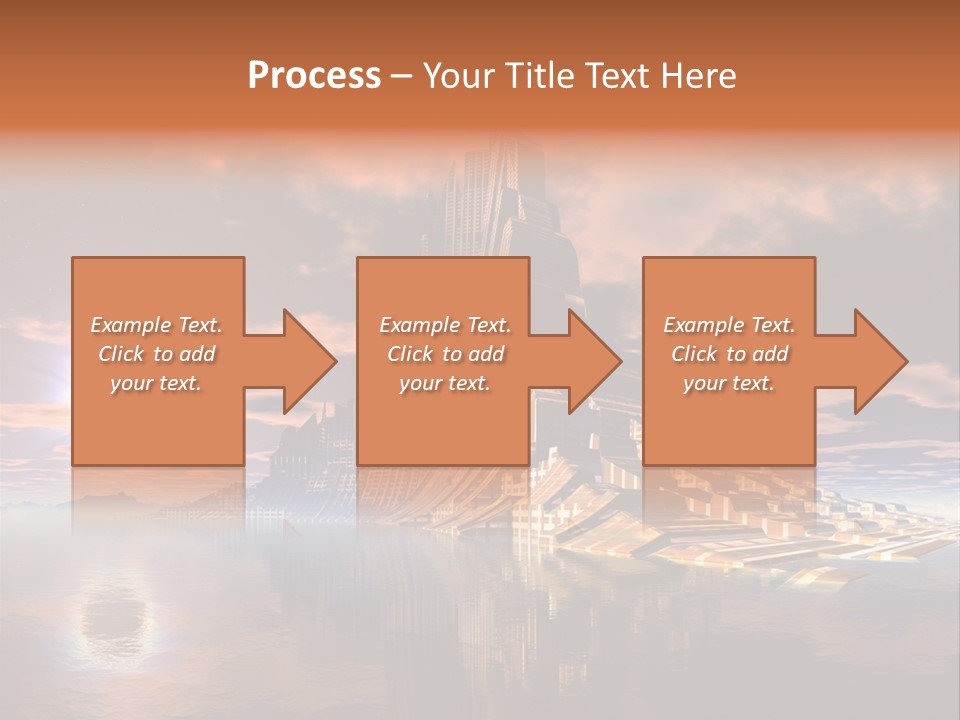 Illustration World Rise PowerPoint Template