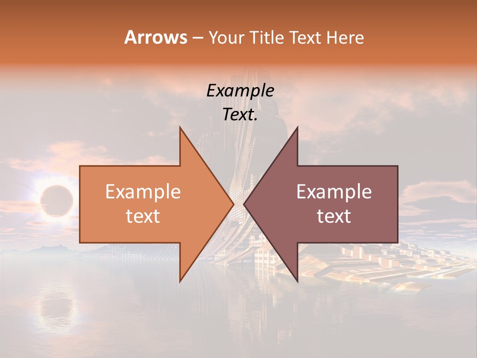 Illustration World Rise PowerPoint Template