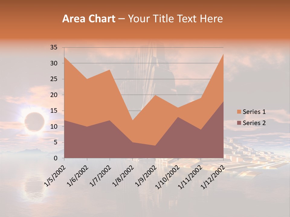 Illustration World Rise PowerPoint Template