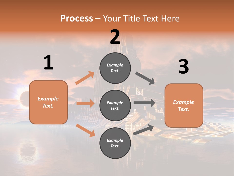 Illustration World Rise PowerPoint Template
