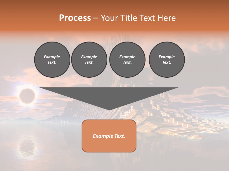 Illustration World Rise PowerPoint Template