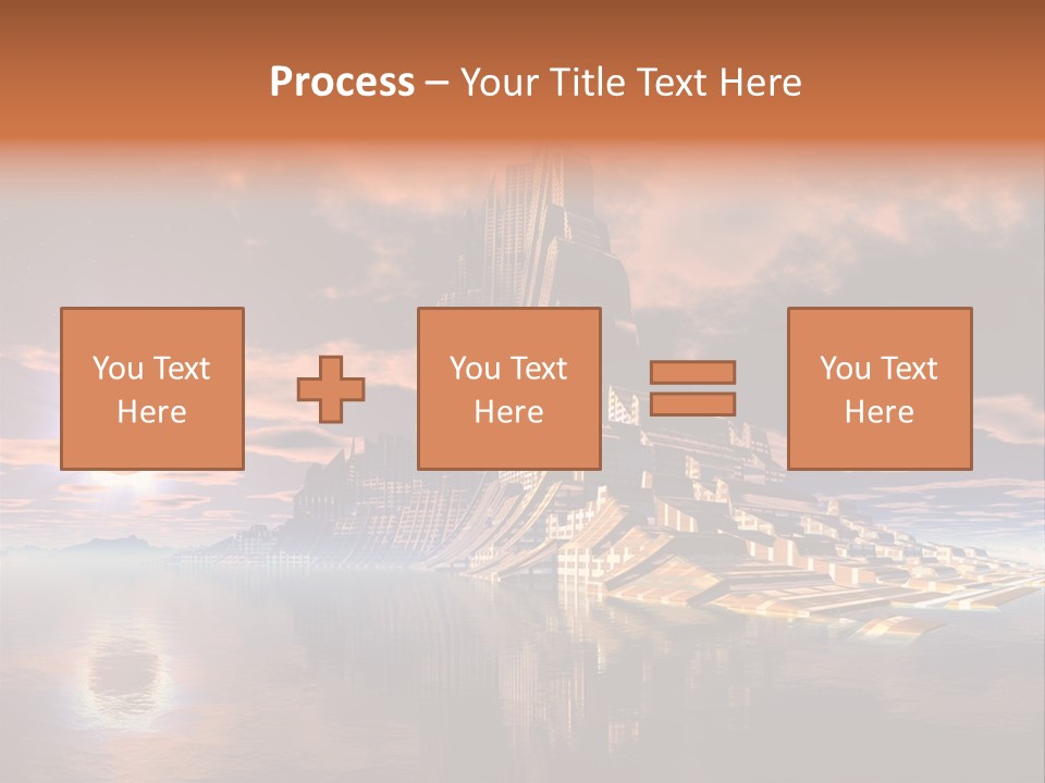 Illustration World Rise PowerPoint Template