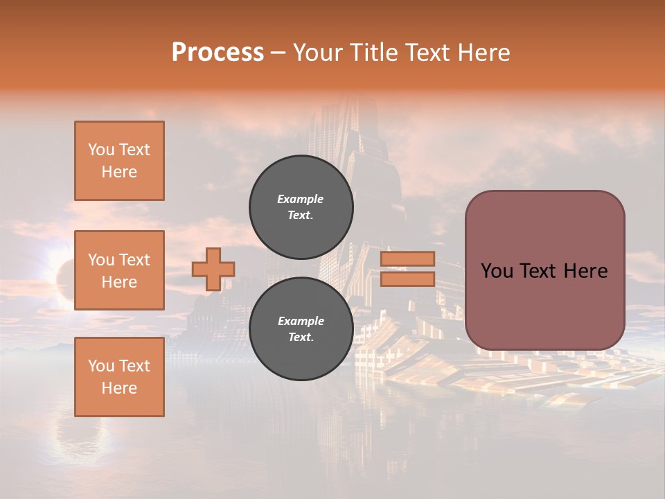 Illustration World Rise PowerPoint Template