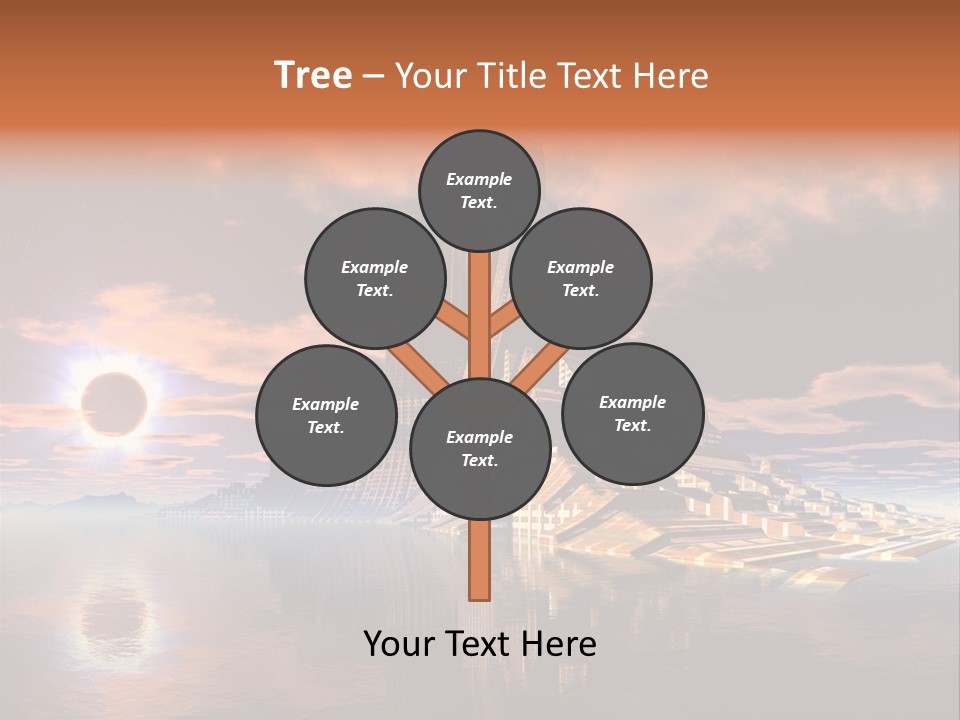 Illustration World Rise PowerPoint Template