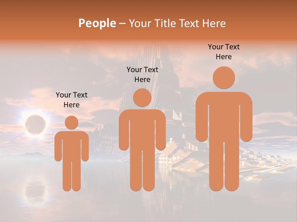 Illustration World Rise PowerPoint Template