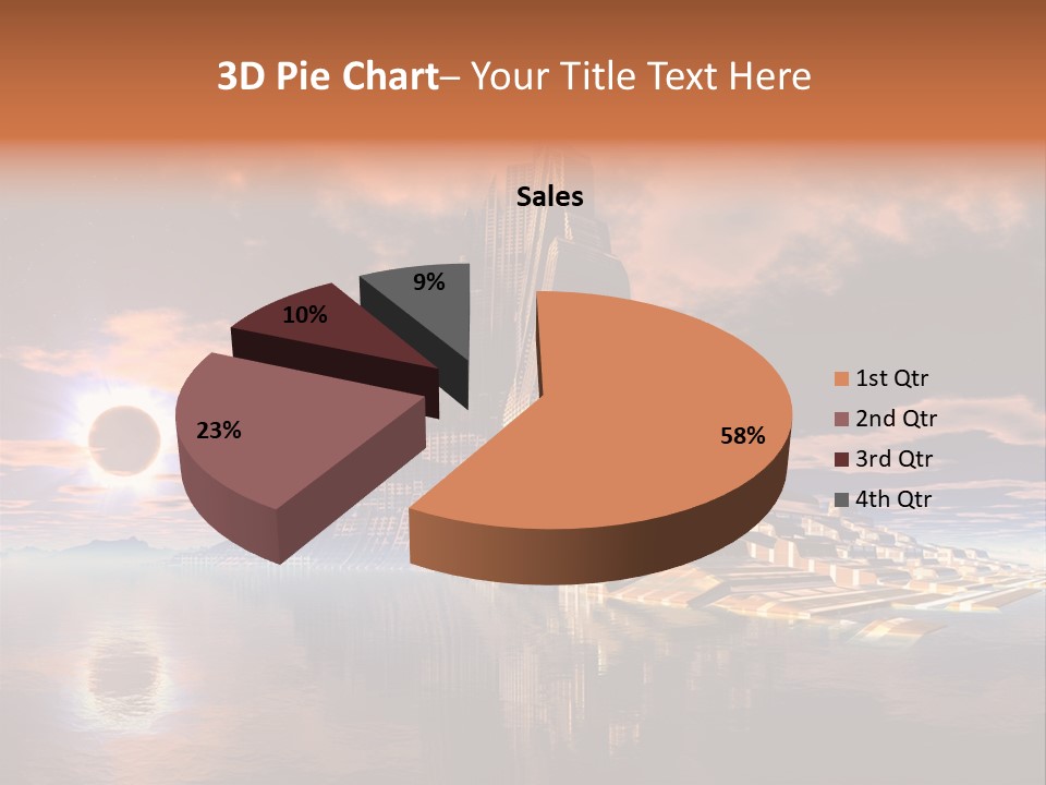 Illustration World Rise PowerPoint Template