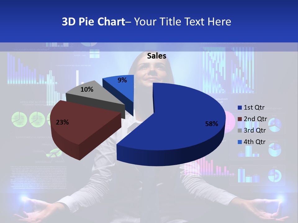 Multiple Finance Sign PowerPoint Template