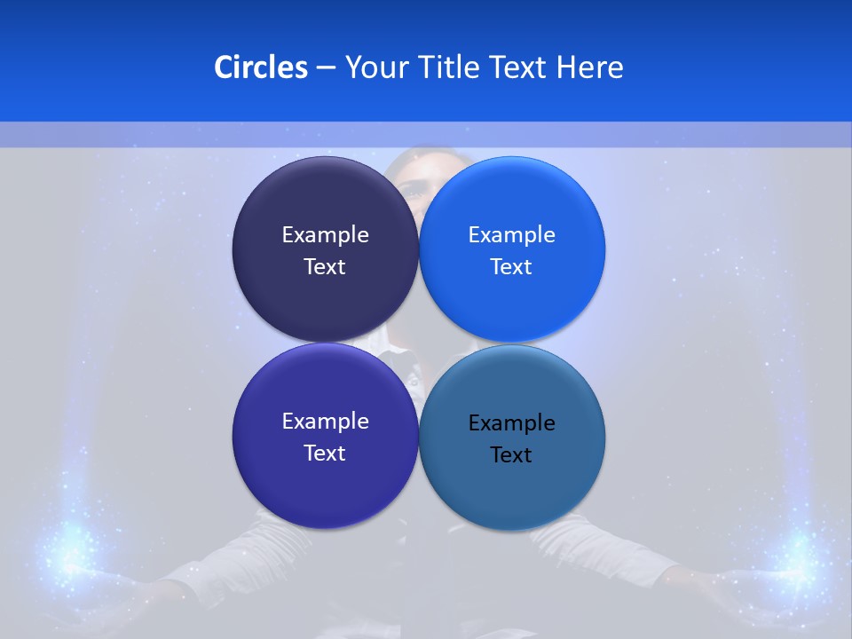 Felt Innovation Businesswoman PowerPoint Template