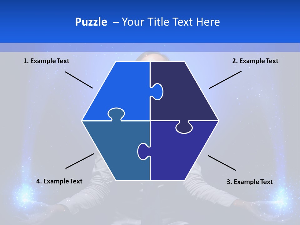 Felt Innovation Businesswoman PowerPoint Template