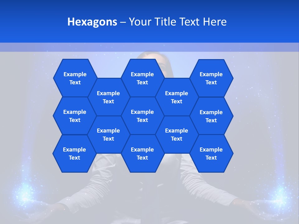 Felt Innovation Businesswoman PowerPoint Template