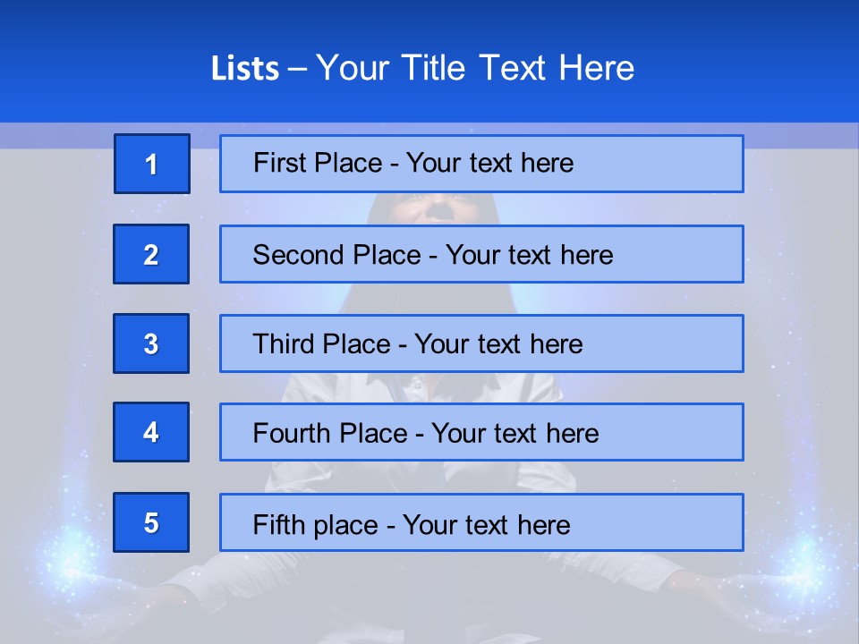 Felt Innovation Businesswoman PowerPoint Template