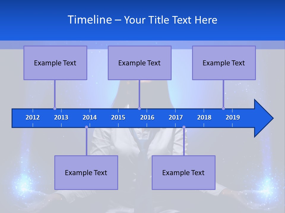 Felt Innovation Businesswoman PowerPoint Template