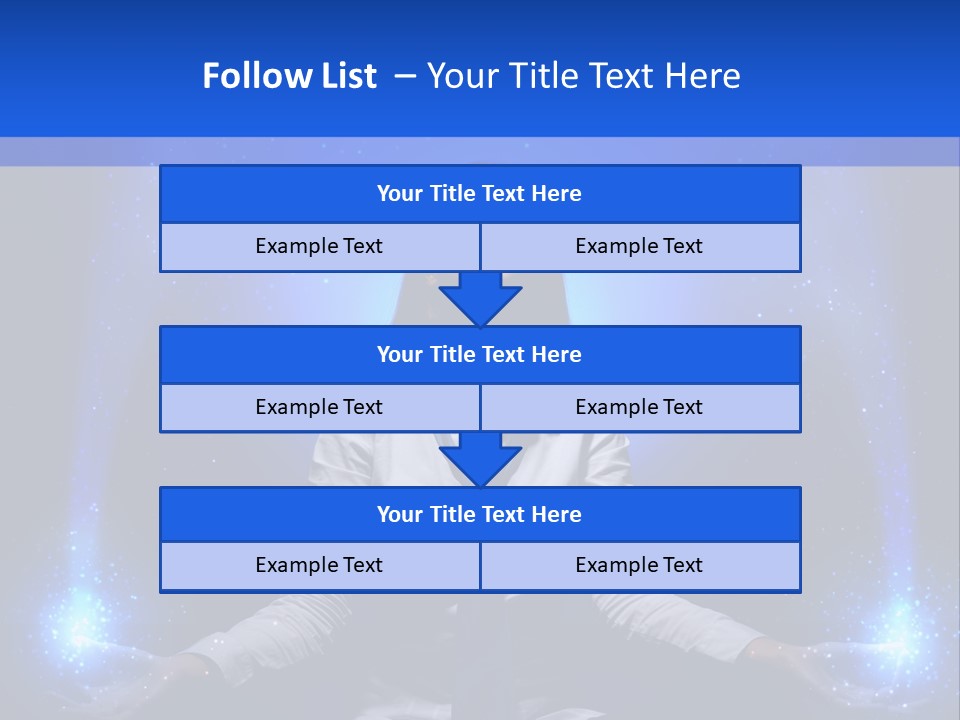 Felt Innovation Businesswoman PowerPoint Template