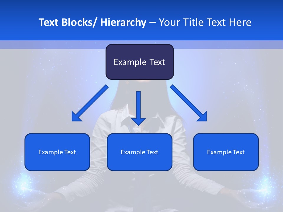 Felt Innovation Businesswoman PowerPoint Template
