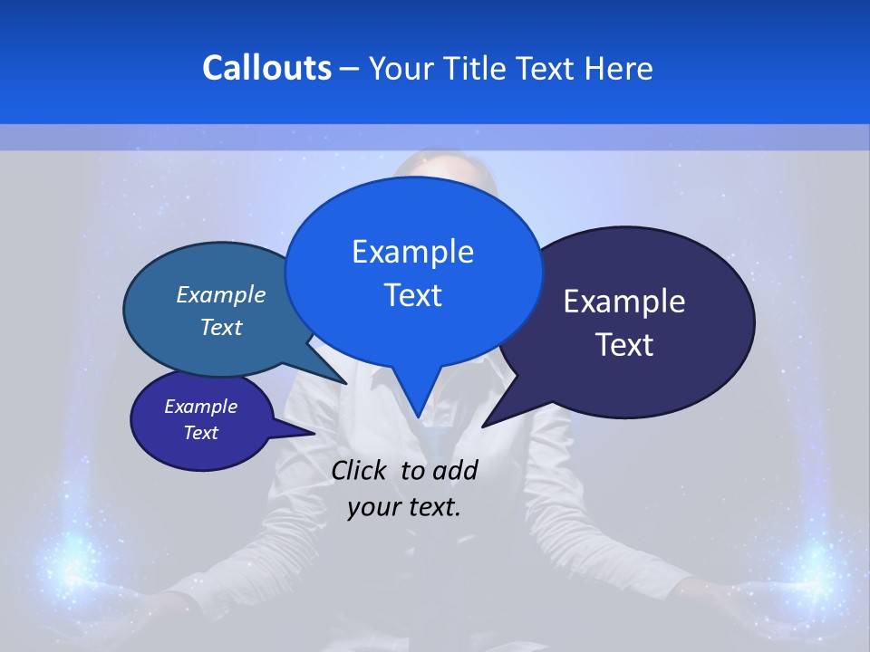 Felt Innovation Businesswoman PowerPoint Template