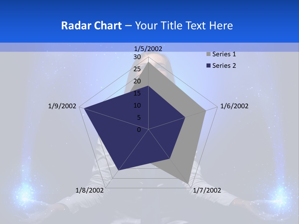 Felt Innovation Businesswoman PowerPoint Template