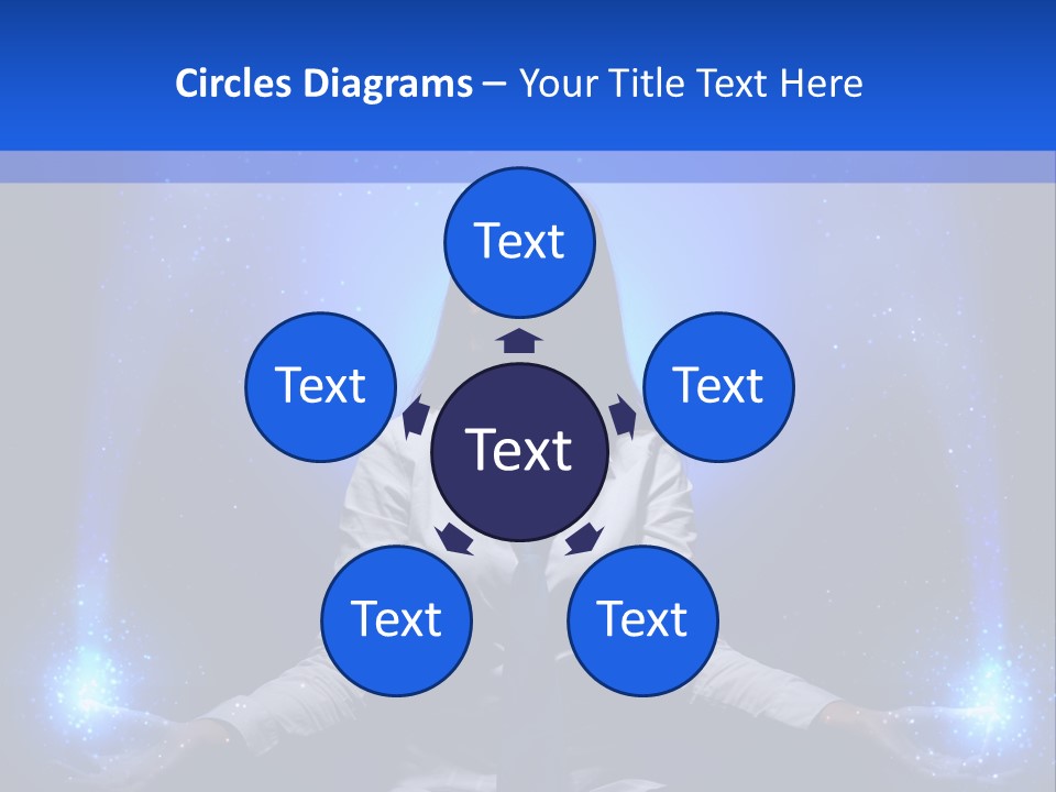 Felt Innovation Businesswoman PowerPoint Template