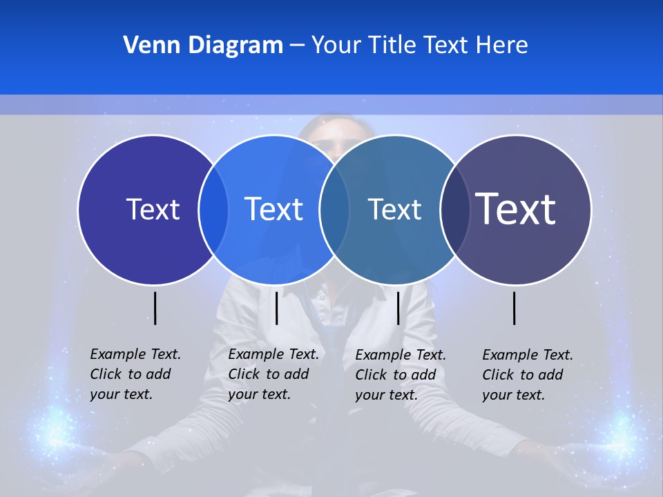 Felt Innovation Businesswoman PowerPoint Template
