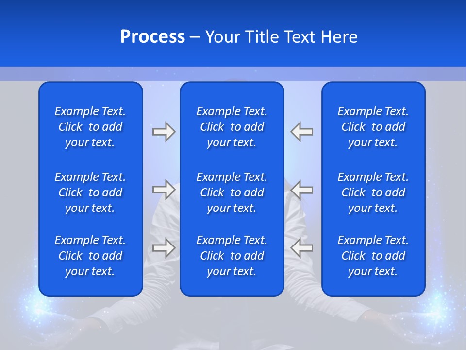 Felt Innovation Businesswoman PowerPoint Template