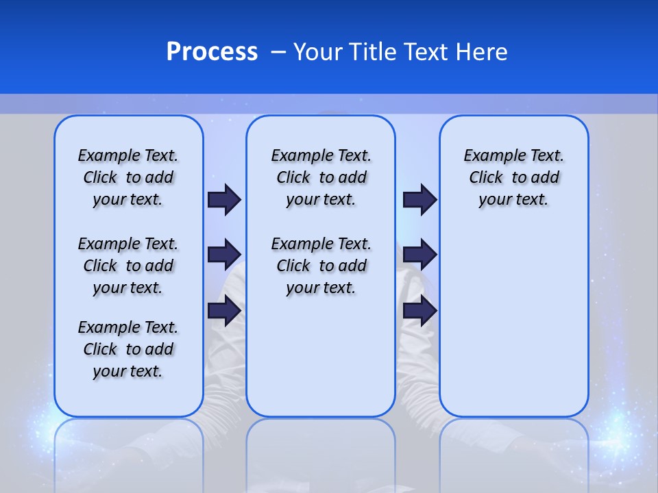 Felt Innovation Businesswoman PowerPoint Template