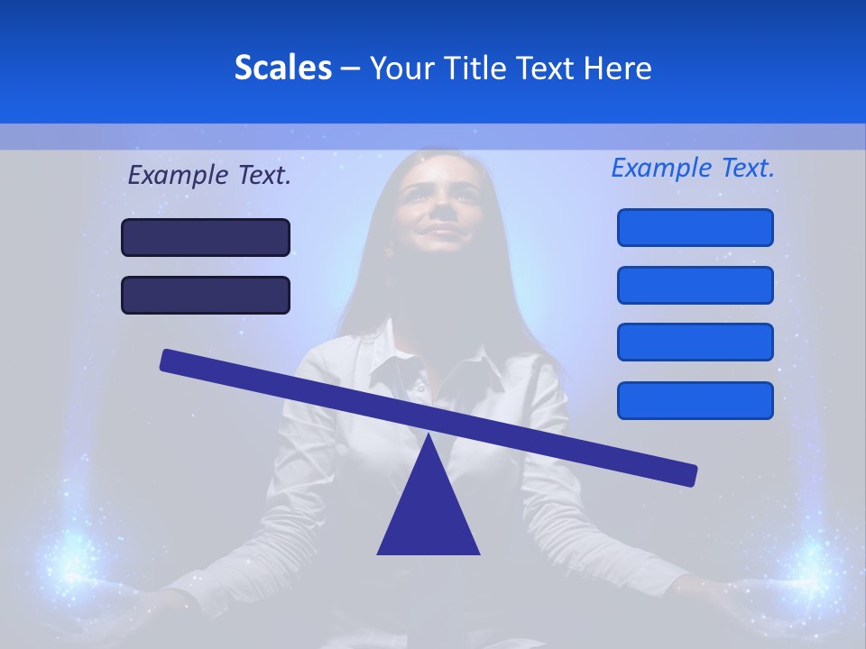 Felt Innovation Businesswoman PowerPoint Template