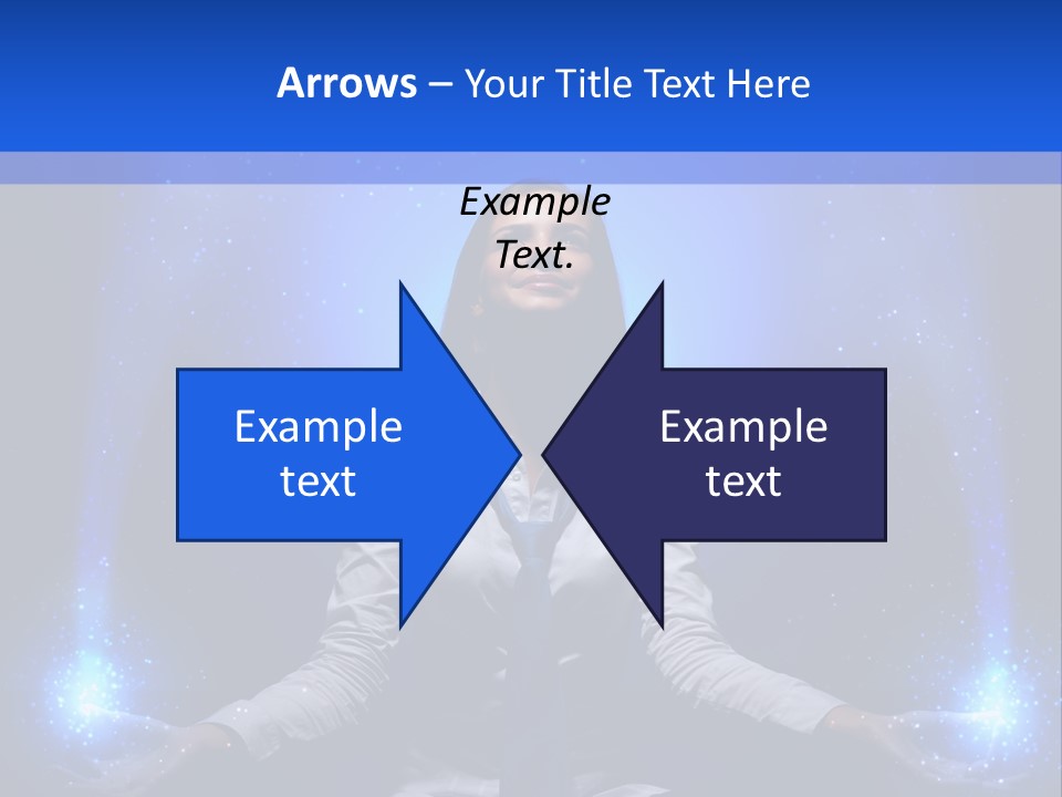 Felt Innovation Businesswoman PowerPoint Template