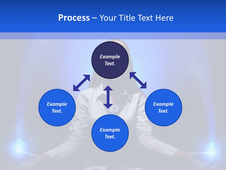 Felt Innovation Businesswoman PowerPoint Template