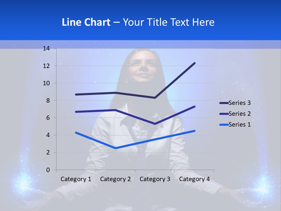 Felt Innovation Businesswoman PowerPoint Template