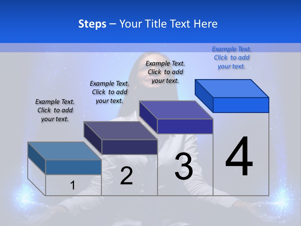 Felt Innovation Businesswoman PowerPoint Template