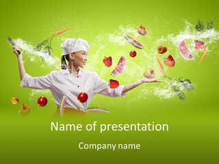 Fresh Juicy Kitchenware PowerPoint Template