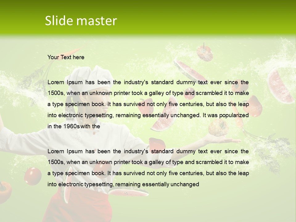 Fresh Juicy Kitchenware PowerPoint Template