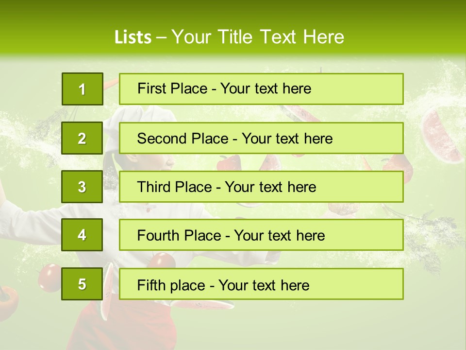 Fresh Juicy Kitchenware PowerPoint Template