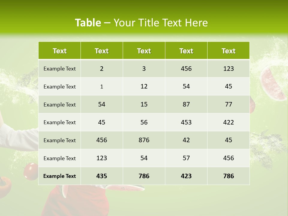 Fresh Juicy Kitchenware PowerPoint Template