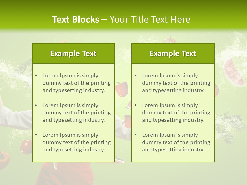 Fresh Juicy Kitchenware PowerPoint Template