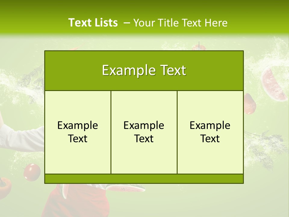 Fresh Juicy Kitchenware PowerPoint Template
