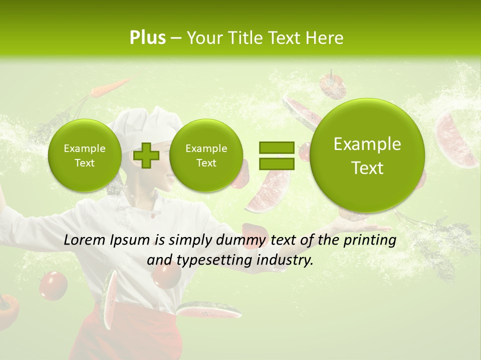 Fresh Juicy Kitchenware PowerPoint Template