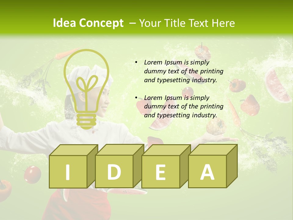 Fresh Juicy Kitchenware PowerPoint Template