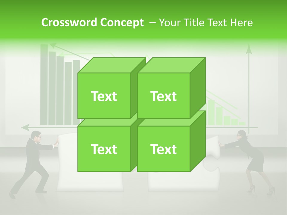 Indonesian Upward Trend Cooperation PowerPoint Template