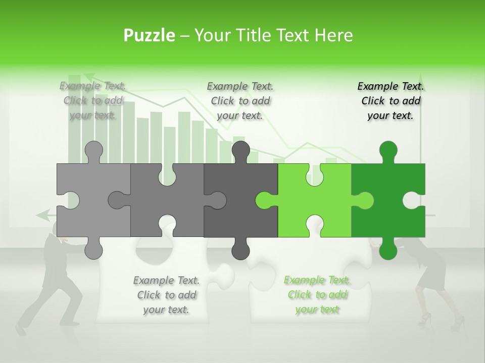 Indonesian Upward Trend Cooperation PowerPoint Template