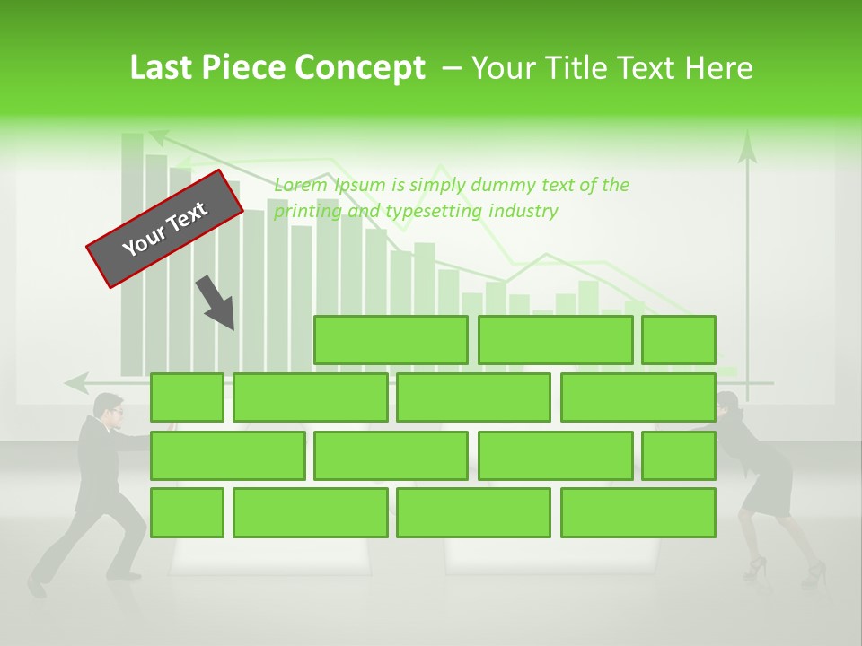 Indonesian Upward Trend Cooperation PowerPoint Template