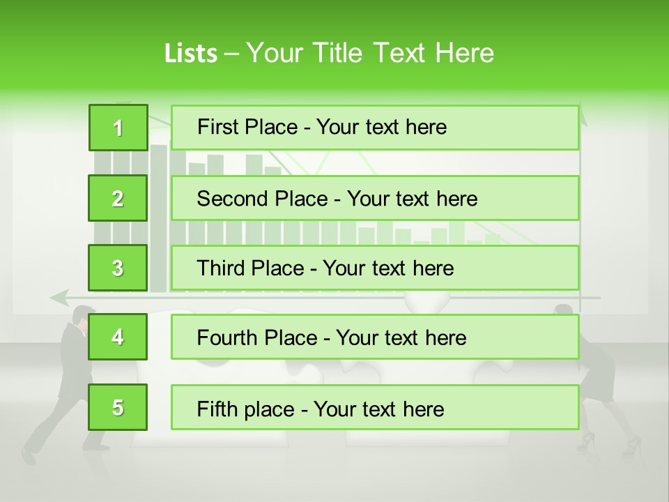 Indonesian Upward Trend Cooperation PowerPoint Template