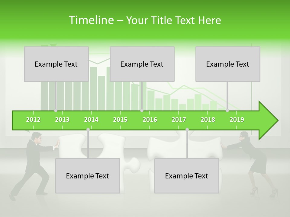 Indonesian Upward Trend Cooperation PowerPoint Template