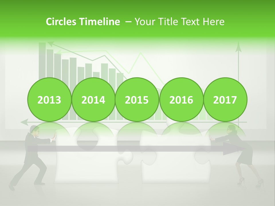 Indonesian Upward Trend Cooperation PowerPoint Template